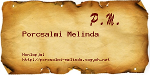 Porcsalmi Melinda névjegykártya